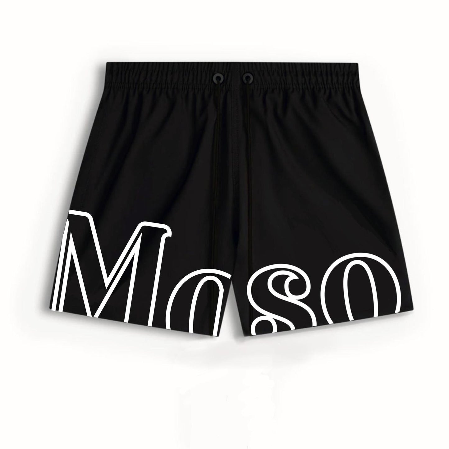 SWIMSHORT MASO PRETO/BRANCO