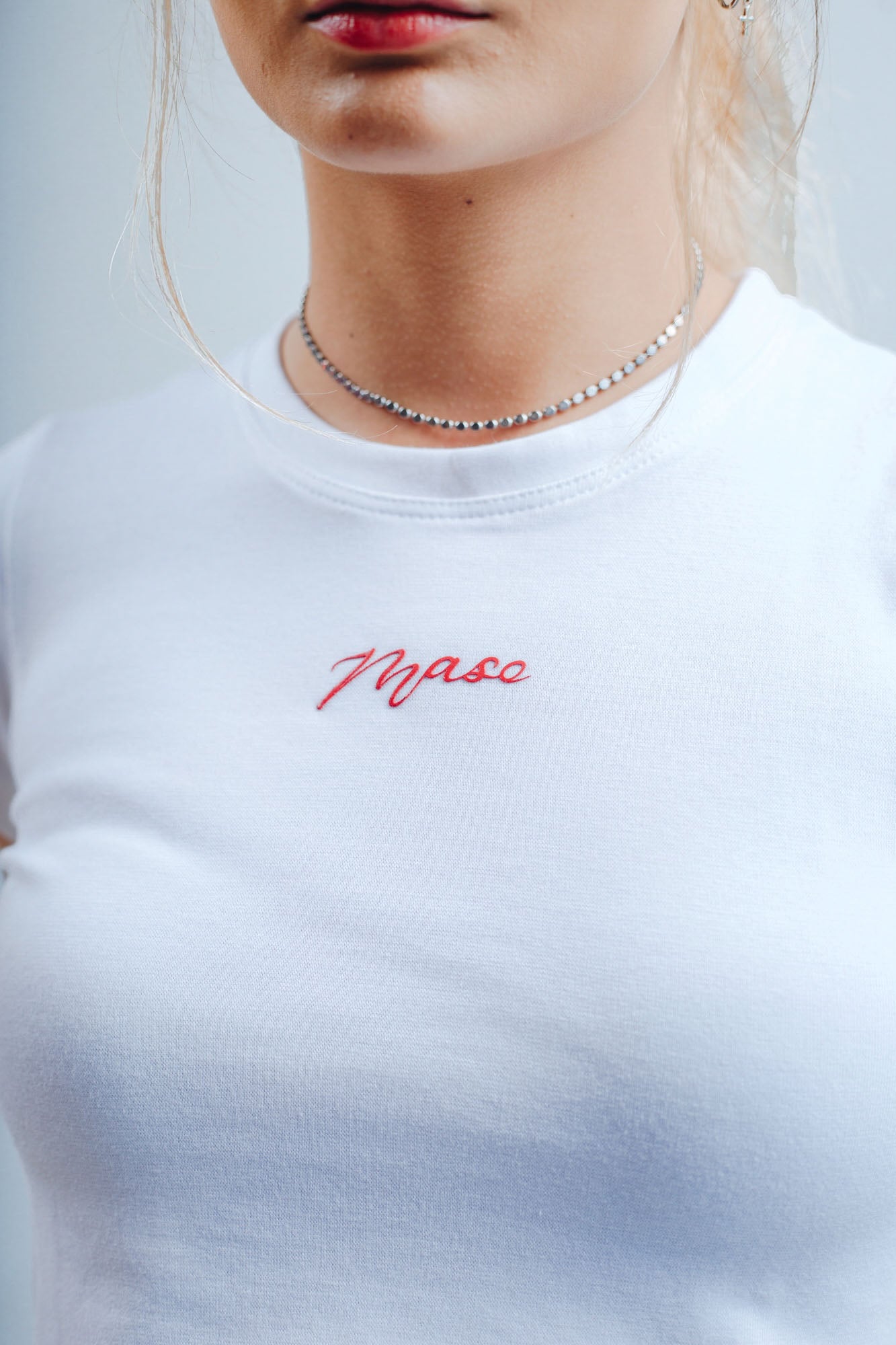 LETTERING BABY TEE BRANCO